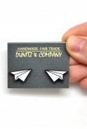 Paper Airplane Stud Earrings